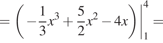 =\dvpod минус дробь: числитель: 1, знаменатель: 3 конец дроби x в кубе плюс дробь: числитель: 5, знаменатель: 2 конец дроби x в квадрате минус 4x14=