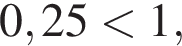 0,25 мень­ше 1,