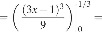=\dvpod дробь: чис­ли­тель: левая круг­лая скоб­ка 3x минус 1 пра­вая круг­лая скоб­ка в кубе , зна­ме­на­тель: 9 конец дроби 01/3= 